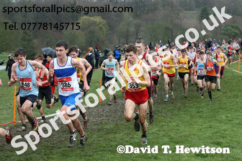 Intermediate boys 2019 New Balance English Schools Cross Country Champs, Temple Newsam, Leeds. Photo:  David T. Hewitson/Sports for All Pics